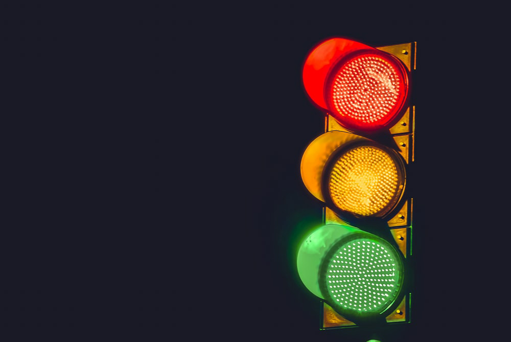 Traffic light reckless driving